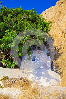 Zoodochos Pigi chapel Mesa Vouno Kamari Santorini Greece