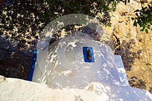 Zoodochos Pigi chapel Mesa Vouno Kamari Santorini Greece