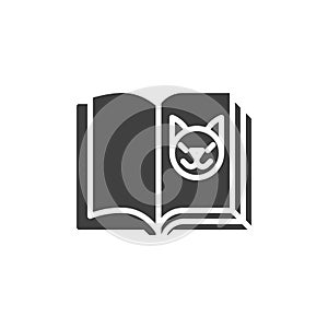 Zoology book vector icon