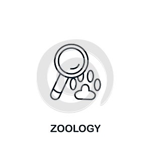 Zoology icon from science collection. Simple line element Zoology symbol for templates, web design and infographics