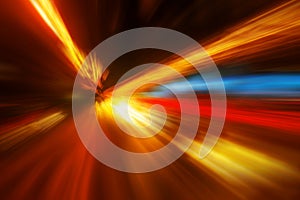 Zoom effect colorful abstract blur background