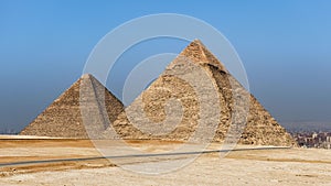 Zoom in of the Great Pyramid - Giza, Cairo, Egypt