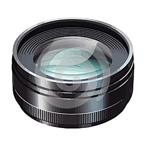 Zoom lens captures close-up image of eye