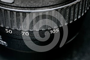 Zoom lens with focal length numbers