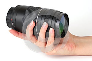 Zoom lens in hand