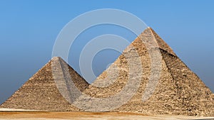 Zoom Out of the Great Pyramid - Giza, Cairo, Egypt