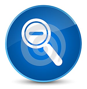 Zoom out icon elegant blue round button