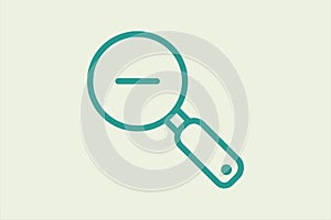 Zoom Out icon. icon related to UI elements. suitable for web site, app, user interfaces,element, printable etc. line icon style.