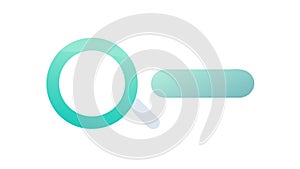 Zoom Out Magnifying Glass Search Bar Icon, vector design Generative AI