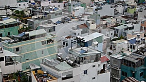 Zoom Out - View of Ho Chi Minh City Vietnam from Above