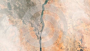 zoom in from space on Sudan Khartoum