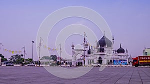 A zoom time lapse at Dataran Masjid Zahir in Kedah Malaysia