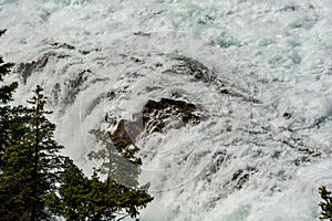 View of Bow Fall and Bow River photo