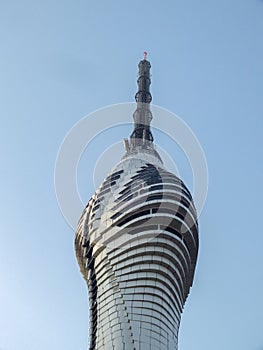 Zoomed-in View of Istanbul\'s Iconic Antenna Tower