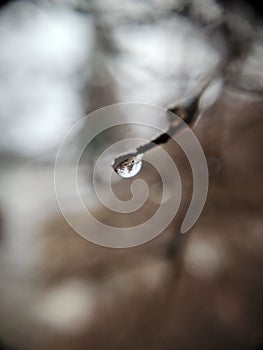 Zooming in on a water droplet