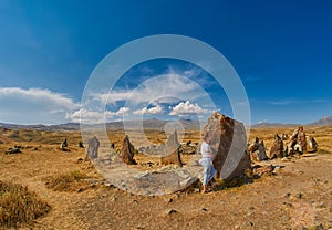 Zorats Karer Carahunge - Prehistoric Stone Pyramids site in Ar