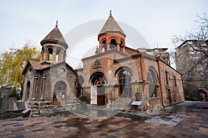 Zoravor Surp Astvatsatsin Church in Yerevan, Armenia, Caucasus.