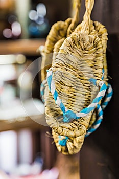Zori - Traditional Japanese sandals made of rice straw.