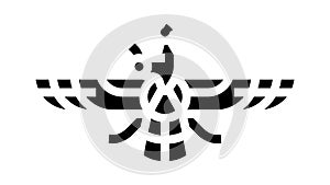 zoroastrianism religion glyph icon animation