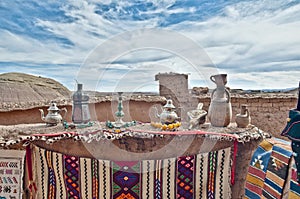 Zouk of Ait Ben Haddou at Morocco