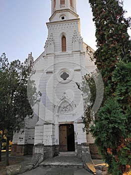 Zrenjanin Serbia white protestant church