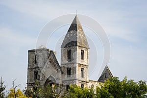 Zsambek Church Ruins in Hungary