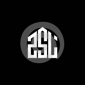 ZSL letter logo design on BLACK background. ZSL creative initials letter logo concept. ZSL letter design photo