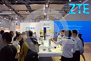 ZTE 5G booth in ICT expo