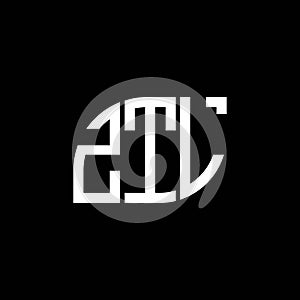 ZTL letter logo design on black background. ZTL creative initials letter logo concept. ZTL letter design photo
