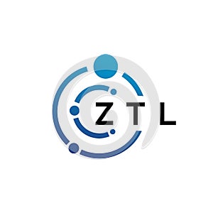 ZTL letter technology logo design on white background. ZTL creative initials letter IT logo concept. ZTL letter design photo