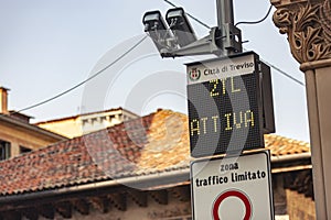 Ztl zone sign in Italy photo