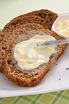 Zucchini Bread With Butter