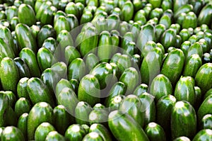 Zucchini at a farmers' market