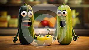 Zucchini Friends: A Pixar-style Tale Of Talking Cucumbers