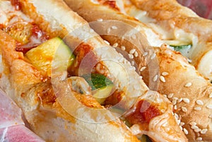 Zucchini grinder sandwich