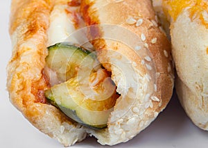 Zucchini grinder sandwich