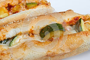 Zucchini grinder sandwich