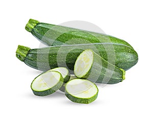 zucchini isolated on white