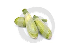 Zucchini isolated on white background. Fresh vegetable marrow isolated on white background