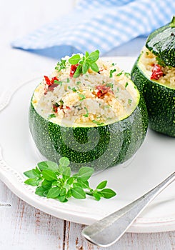 Zucchinis the stuffed Couscous