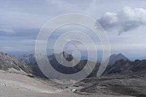 Zugspitze Mountain in Germany, Bavaria, Garmisch-Partenkirchen