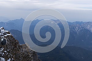 Zugspitze Mountain in Germany, Bavaria, Garmisch-Partenkirchen