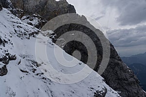 Zugspitze Mountain in Germany, Bavaria, Garmisch-Partenkirchen