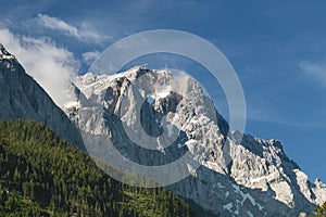 Zugspitze Seen From Grainau, Germany