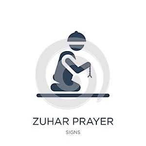 zuhar prayer icon in trendy design style. zuhar prayer icon isolated on white background. zuhar prayer vector icon simple and