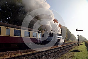 Zuid Limburgse Stoomtrein Maatschappij regularly drives through the beautiful idyllic landscape