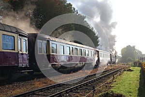 Zuid Limburgse Stoomtrein Maatschappij regularly drives through the beautiful idyllic landscape