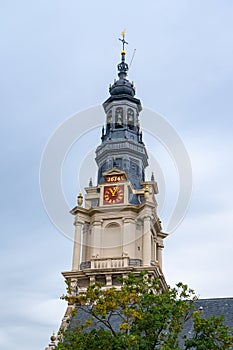 Zuiderkerk Protestant Church bell tower in Amsterdam Netherlands