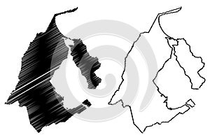 Zulia State map vector