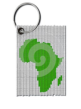 Zulu Bead Africa Keyring